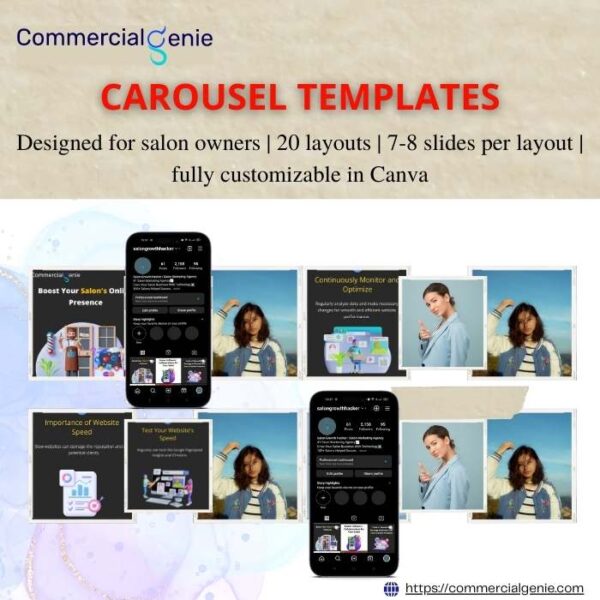 Revolutionize Your Salon Business with Our Professionally Designed Carousel Posts