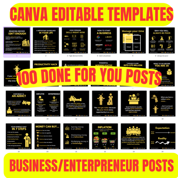 80+ Professionally Designed Post for Salon Business | Canva Template - Image 3