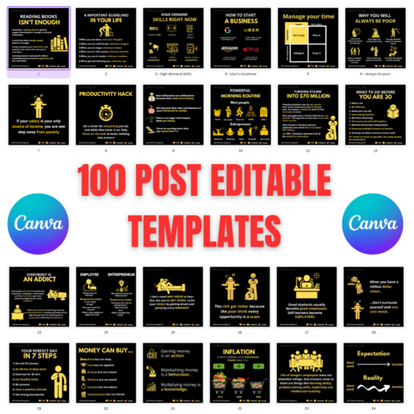 80+ Professionally Designed Post for Salon Business | Canva Template - Image 2